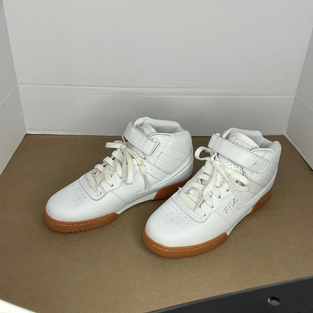Fila Original Fitness Mid Womens White Gum Sole Sneakers 3VF80128-156 Size 6‎